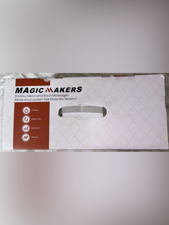Brand New Magic Makers Shiatsu Neck & Back Massager - Brown and Cream - Picture 5 of 7
